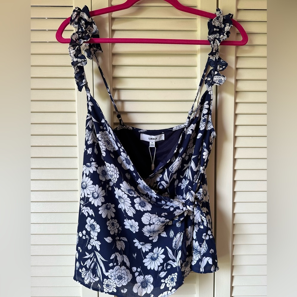 Likely Marin Ruffle Wrap Top - Picture 3 of 5